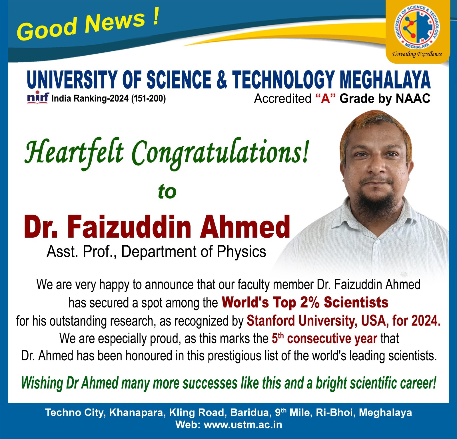 Dr. Faizuddin Ahmed USTM